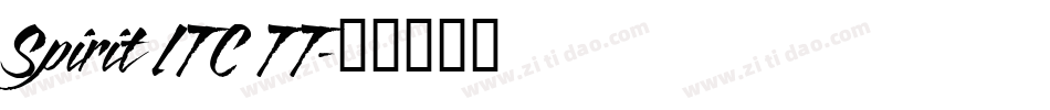Spirit ITC TT字体转换